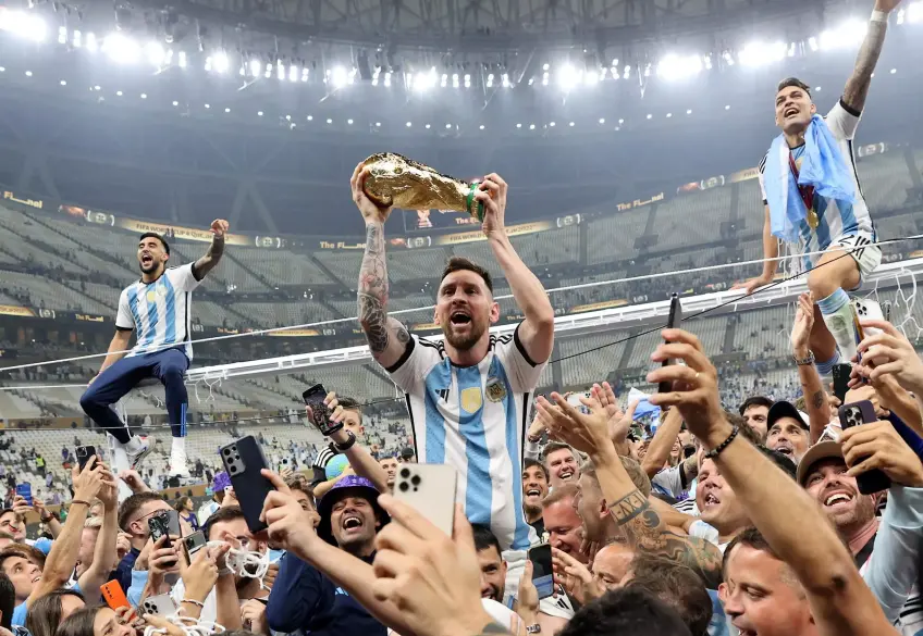 "I want to be like Lionel Messi," said tennis star