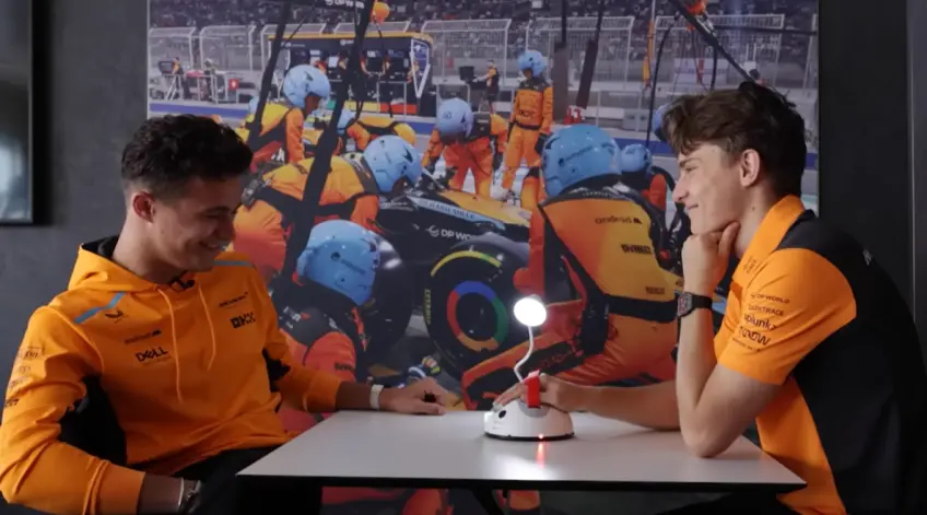 Lando Norris on the type of relationship with Oscar Piastri